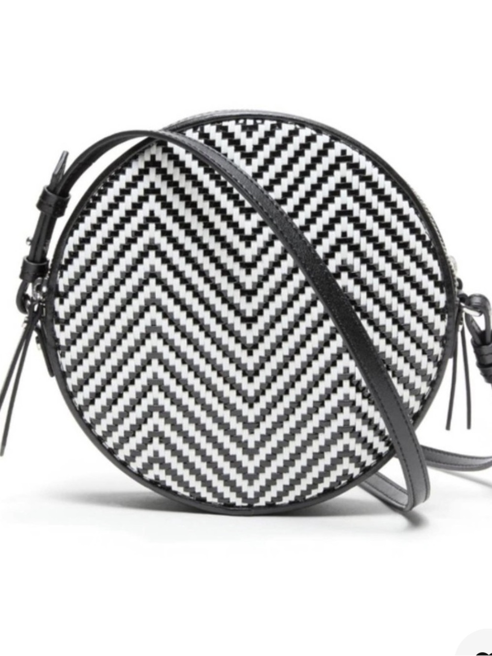 Banana Republic Woven Canteen Round Crossbody